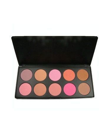 Paleta 10 blushes e contornos